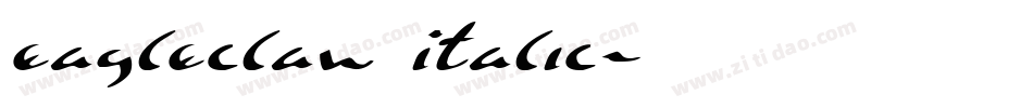 Eagleclaw Italic字体转换